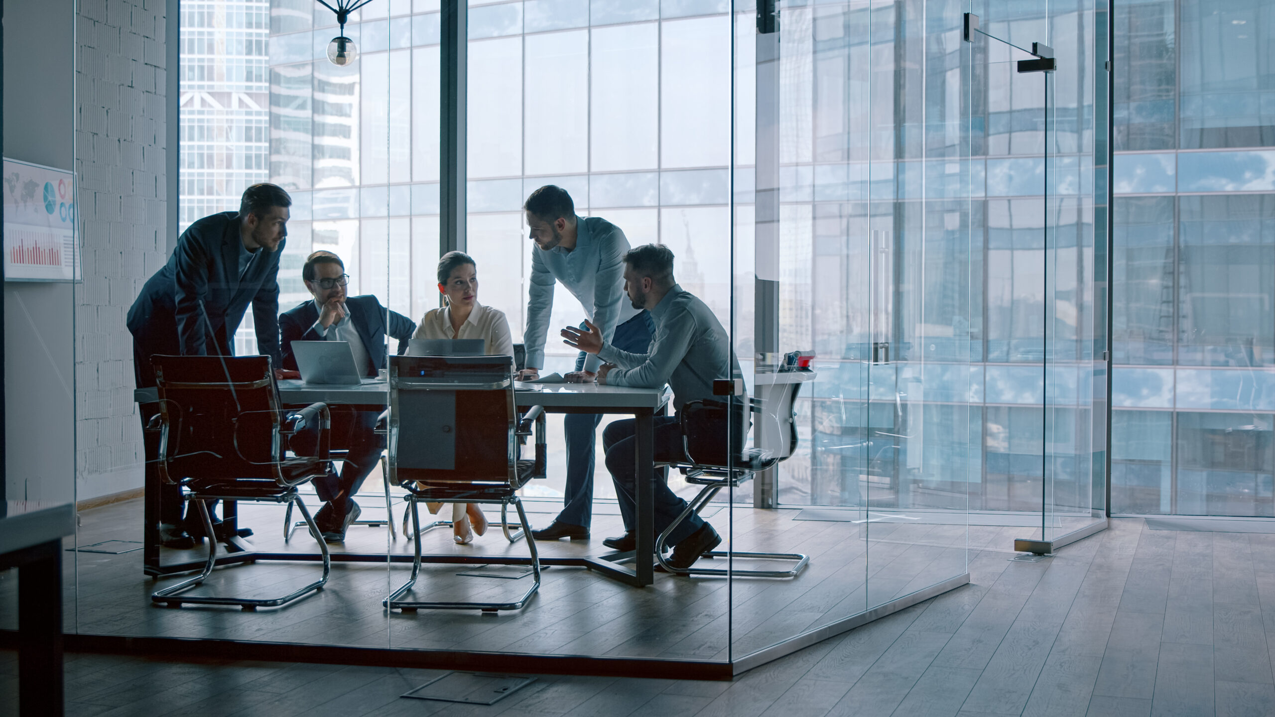 corporate employees boardroom